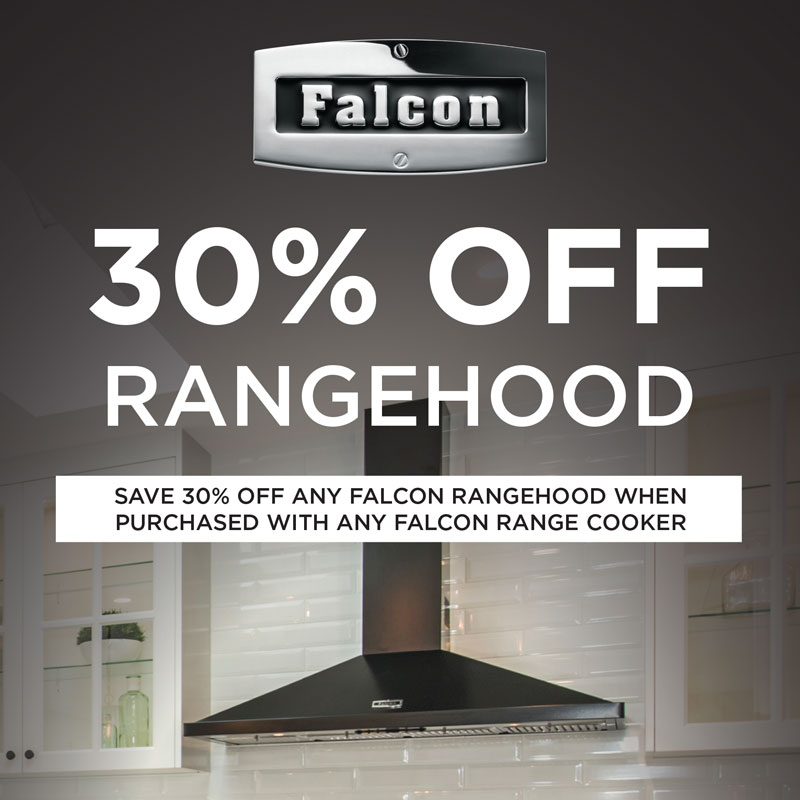 Falcon Oven Sale - 30% Off Rangehood when purchased with any Falcon Cooker