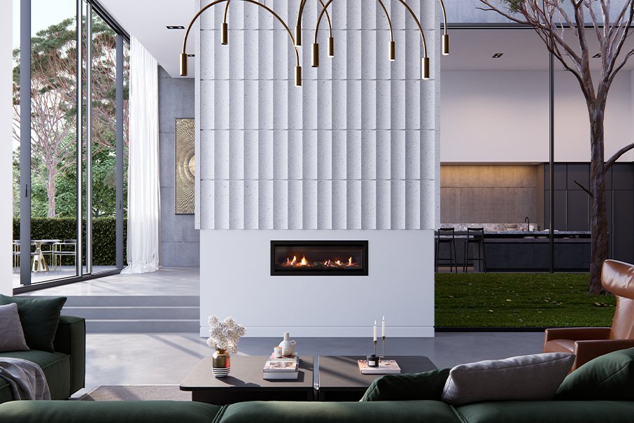 Real Flame Gas Fireplace Element MK2