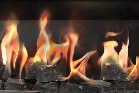 Real Flame Gas Fireplace Element MK2